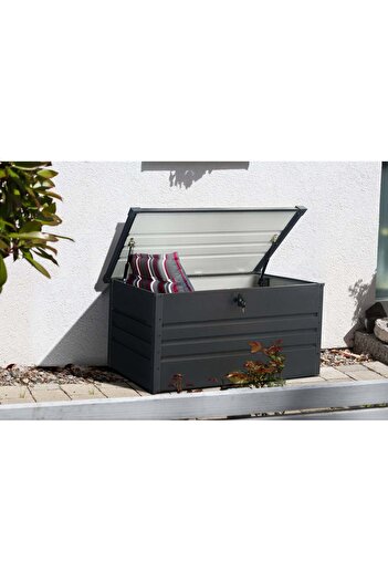 Martin Corturi Evenimente Metal garden storage box / crate 400 L PB02BT-BD - 62 x 132 x 62 cm anthracite