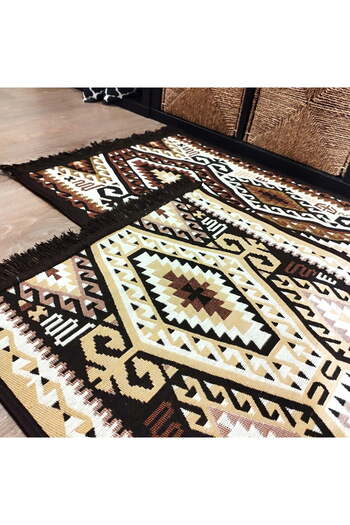OEM 1+1 Woven carpets, double-sided, size 60x90cm+80x200cm H&H34