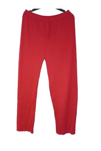OEM Pantaloni dama, bumbac, rosu, XL