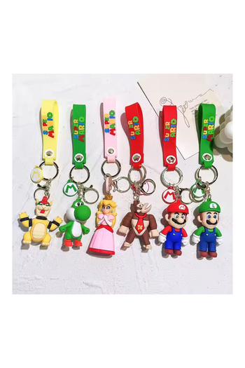 Poro Online Keychain with Mario figure