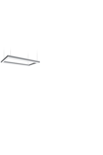 Pelsan Modern Rectangular Metal Ceiling Chandelier 48W 60x120cm