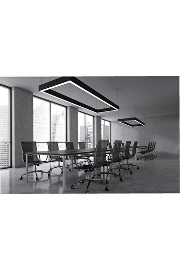 Pelsan Modern Rectangular Metal Ceiling Chandelier 48W 60x120cm