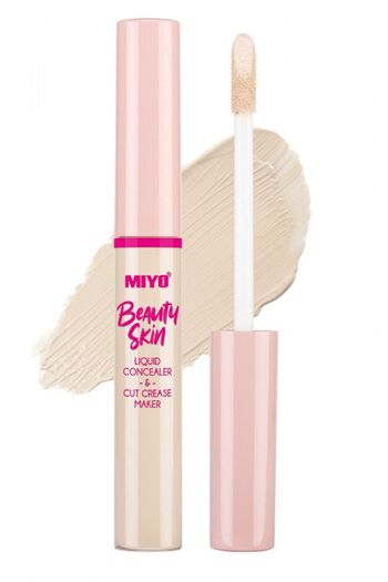 Miyo Anticearcan Lichid si Corector pentru Pleoape - Beauty Skin Liquid Concealer&Cut Crease Maker Nr. 01