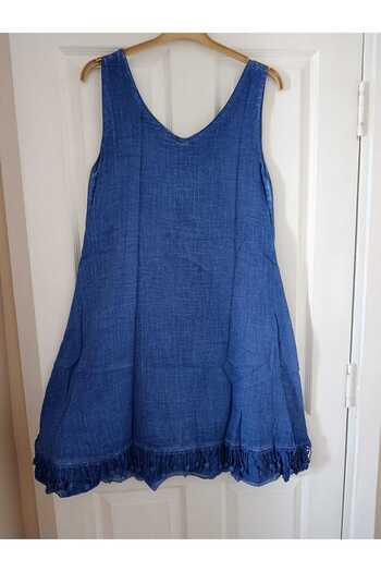 anne moda ankara ROCHIE AUTENTICA... Bretele groase, 100% bumbac pur spalat, decolteu in V, strat dublu