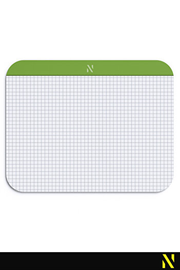 nilizma Green Colored Checkered Notebook Pattern Mouse Pad -23X19 Cm- Ergonomic Mouse Pad with Non-Slip Base Mousepad