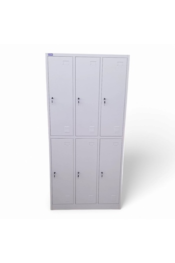 concent 6-door iron locker cabinet, gray color, competitive price in Jeddah