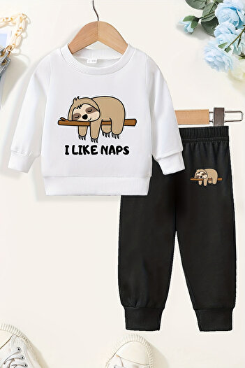 ADABEBEK Premium Sleepy Koala Printed Top and Bottom Baby Set 24478