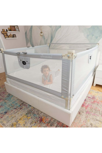 ROHS Protective barrier for baby bed, with adjustable height 68-98 cm, safety edge 200 cm
