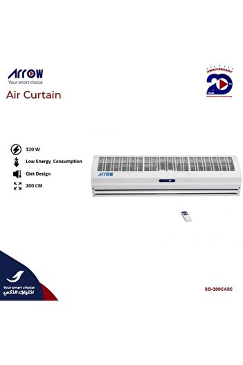 ARROW Air Curtain 200cm with Remote Control, 320W | Low Energy Consumption | Quiet Design