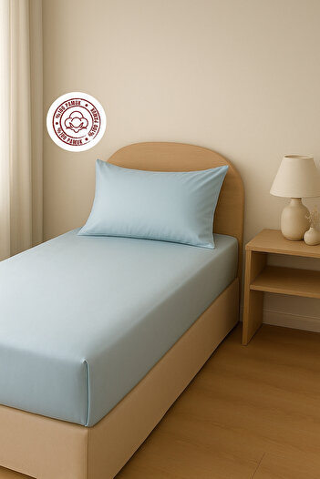 sutra 100% Cotton Satin 100X200+30 cm Single Fitted Sheet Set