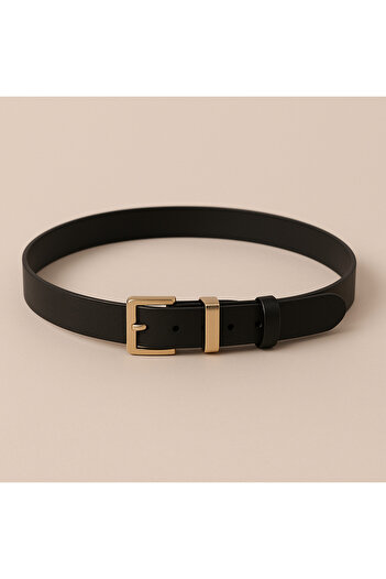 FV Belt Gold Color Buckle Women's Belt