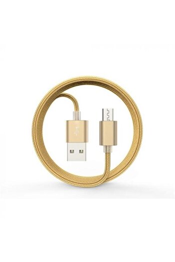 Devia Gracious phone cable, microUSB, gold, 1.5 meters (code: 6952898002052AE)