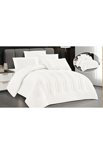 SNOOZYL Double-sided plain winter bedspread for warmth, 6 pieces, quilt size 240x260 cm