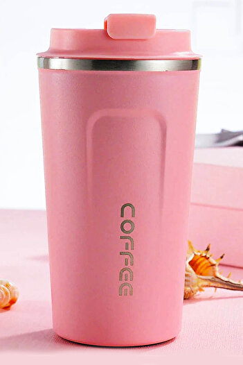 zozoya Matte Pink Double Layer Stainless Steel Thermos Cup 500 ml