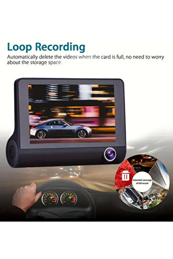Generic Dual Dash Cam – 1080P Front & 720P Rear Car Camera with Night Vision, Loop Recording, G-Sensor