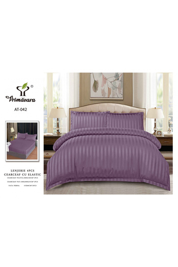FIONNA.RO Damask Cotton Underwear With Elastic 4 Pieces - Purple