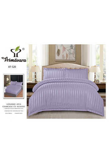 FIONNA.RO Damask Cotton Underwear With Elastic 4 Pieces - Lilac