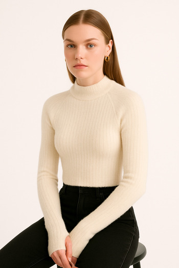 AGD COLLECTİON Parmak Geçişli Yumoş Crop
