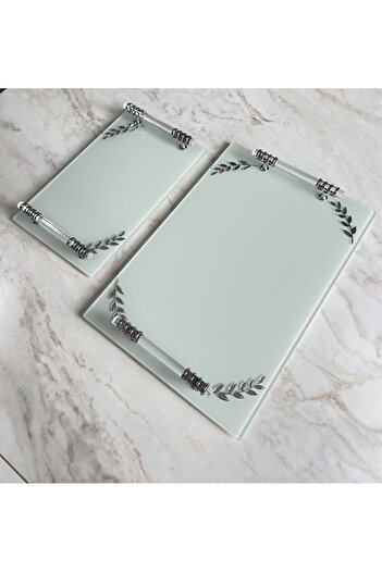Online Home Market Glass Tray Promise, Engagement, Girl Request, Coffee Presentation Tray