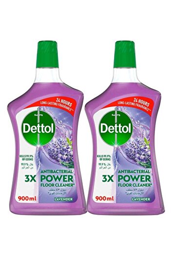 Dettol Lavender Healthy Home Antibacterial Power Floor Cleaner Pack Of 2 900ml