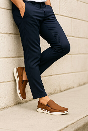 Growish Gr0354 Genuine Nubuck Leather Side Stripe Eva Sole Four Seasons Men's Casual Comfortable Shoes
