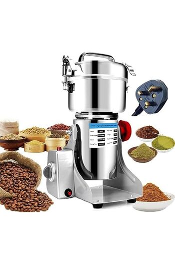 Hope Electric Grain Mill 800g 3000W 36000 RPM by Arabist, Ultra-fine Grinding, Fast 30 Seconds, Overload