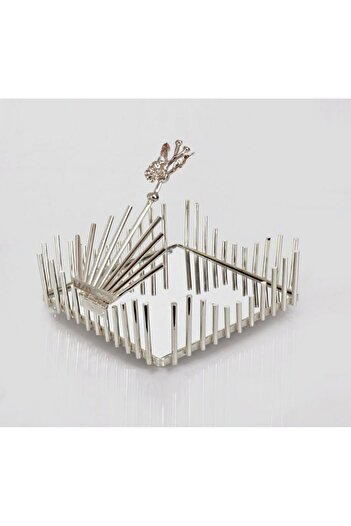 veraev Mirror Square Napkin Holder with Metal Rod