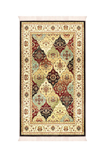Bursa İpek Gold Sponge Velvet Prayer Rug