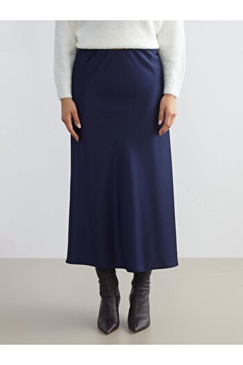 LC Waikiki Elastic Waist A-Line Satin Skirt (W5)