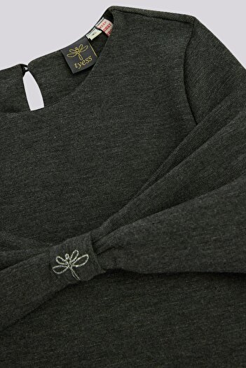 Tyess Bg Store Girl's Anthracite Dress
