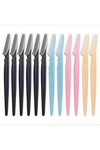 choice2 12PC-Mix 3/5/6/10/12 Piece Multi-Purpose Eyebrow Shaver Set - Gentle Facial Hair Trimmer Easy Groomi