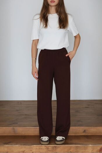 ronay giyim Women's Elastic Waist High Waisted Trousers P001Bbb