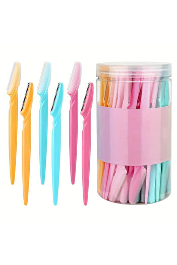 Choice1 40pcs Mix colors 10/40Pcs Eyebrow Trimmer Face Blade Shaver Portable Eye Brow Epilation Hair Removal