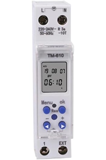 Generic Original For SINOTIMER TM610-2 220V 18mm Width Weekly Programmable Digital Timer Switch