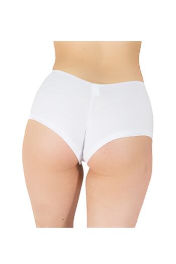 LUAN High-rise Brazilian panty, white
