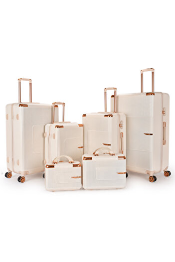 LİMRA 6-Piece Hardside Luggage Set with 32"/28"/24"/20"/15"/12" Wheels