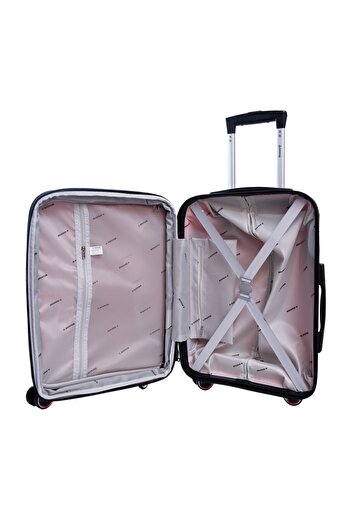 aventor AV101 expandable cabin trolley, 55x36x21.5 cm polypropylene anti-theft zipper TSA red