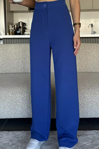 julude Saksmavisi Women's Wide Leg Fabric Trousers