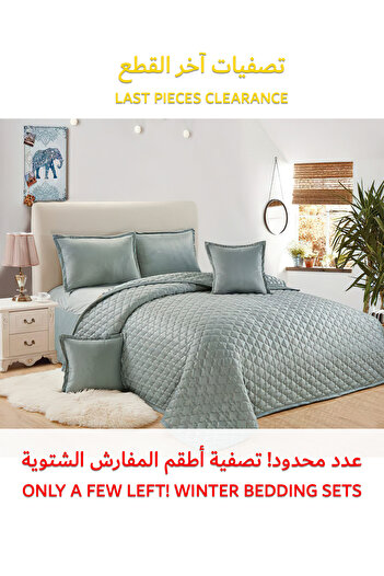 Generic طقم لحاف مخملي ناعم، طقم فراش ناعم مكون من 4 قطع، مقاس مفرد 160×210 سم