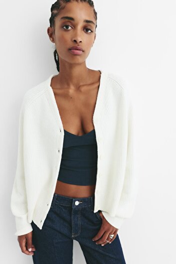 Pull & Bear Fitilli örgü hırka