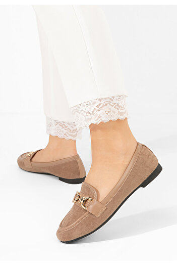 B T Shoes Khaki dámské mokasíny Maribel
