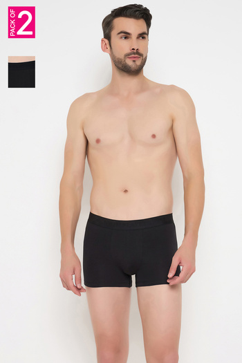 John players Pack of 2 John Players Classic Cotton Trunks in Black