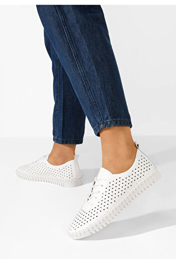 B T Shoes Pantofi casual dama Tonelia V2 albi