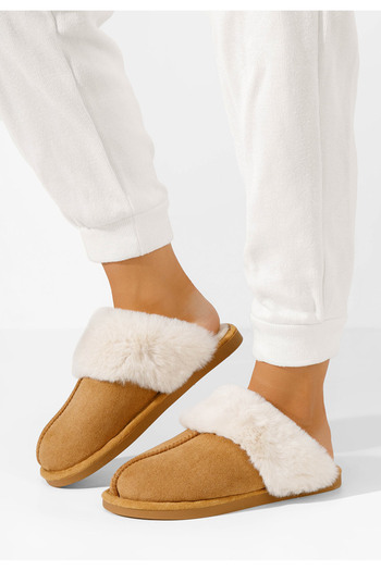 B T Shoes Παντοφλεσ γυναικειεσ χειμερινεσ Joka V2 ταμπά
