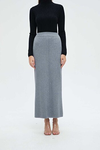 Nichii WOMEN'S PLAIN MIDI SKIRT