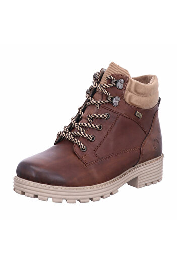 Remonte Schnür-Stiefeletten für Damen v hnědé barvě