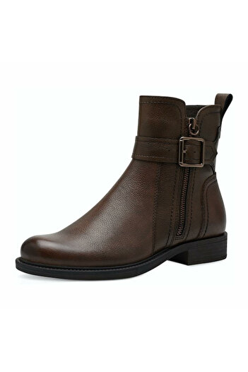 Tamaris Schnür-Stiefeletten für Damen v hnědé barvě