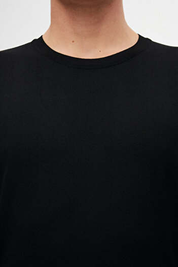 Tween Slim Fit Siyah Kazak