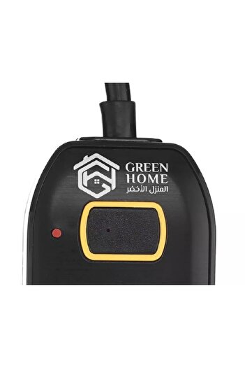 Green Home Power Extension Cord 4 Sockets 5m Black