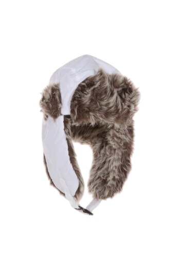 Hello Kitty Girls' fur hat, white, Hello Kitty